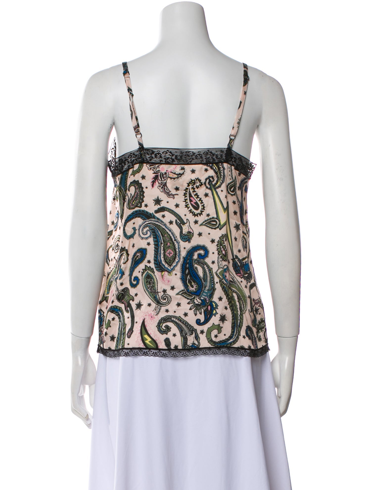 Zadig & Voltaire Paisley Print Square Neckline Top